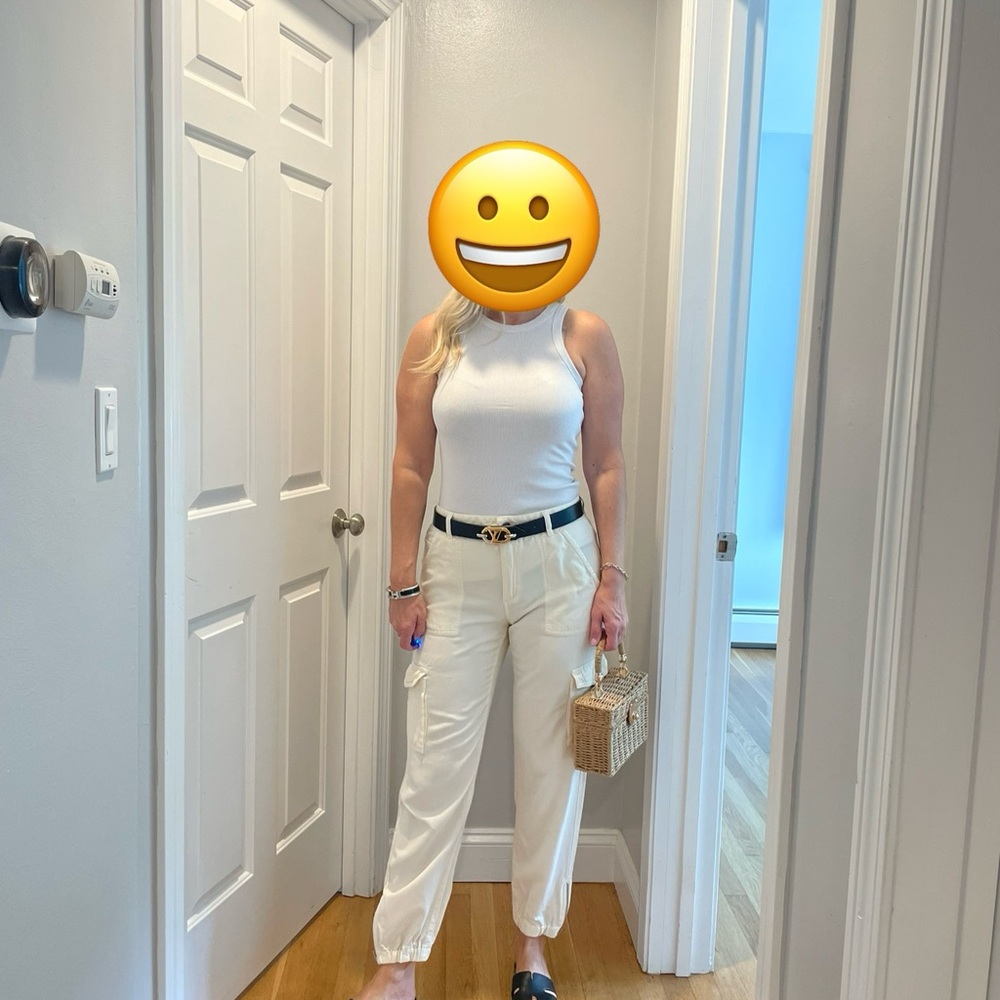 Guess White Cargo Pants